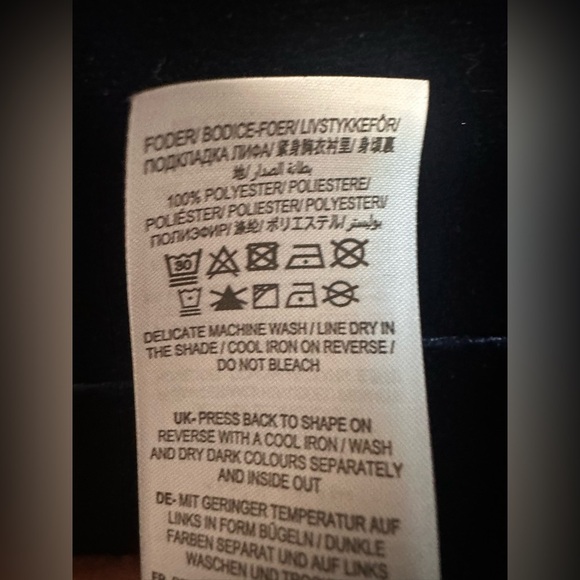 Boden Velvet Navy Blue Dress Size 8P - Picture 15 of 16